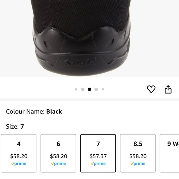 SANSHA Hi-Step Dance Sneaker, Shimmery Black - Picture 10 of 11